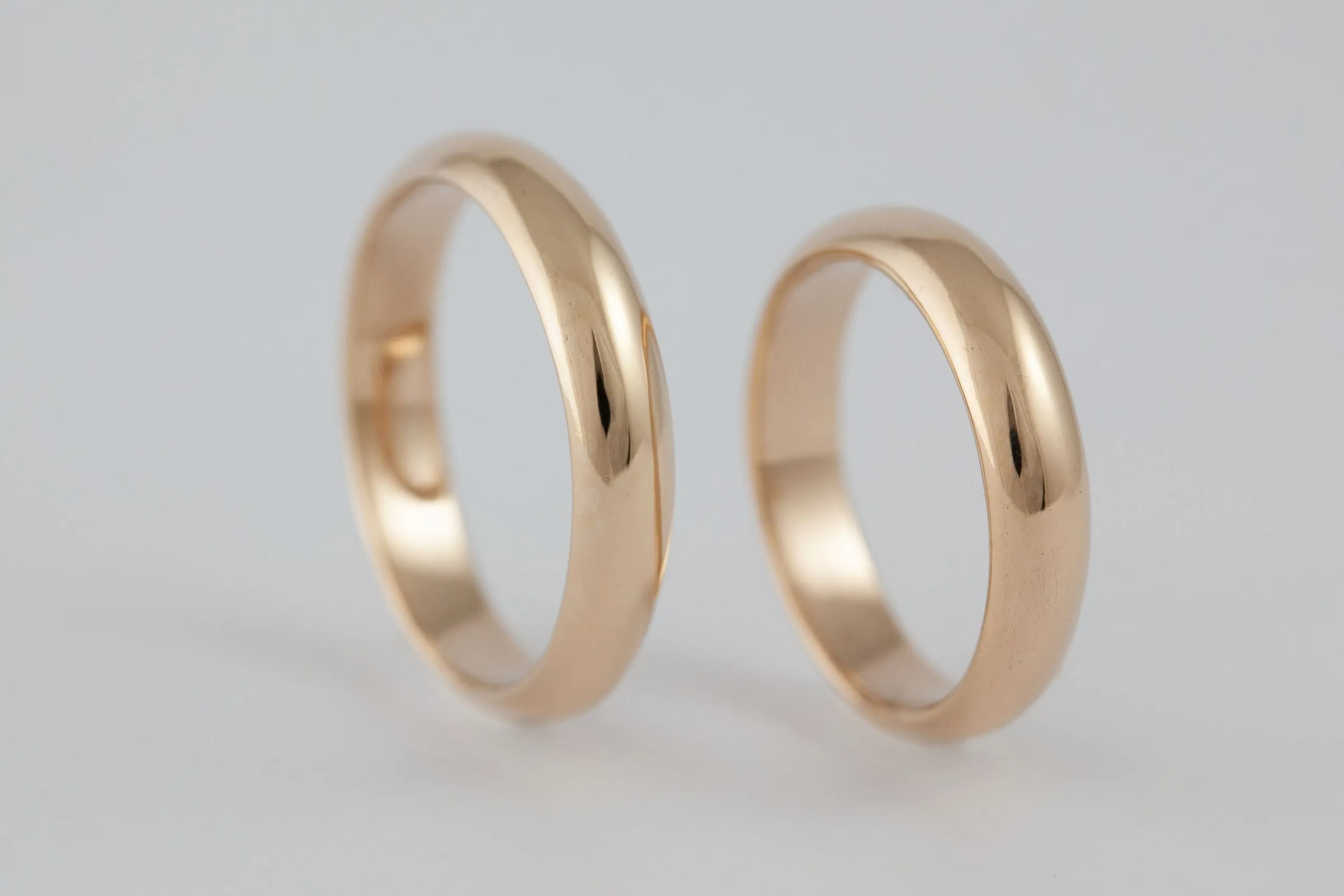 Fedi nuziali classiche artigianali in oro 18kt, Monica Candido Gioielli Milano - 8