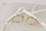 Fedi nuziali classiche sottili artigianali in oro 18kt, Monica Candido Gioielli Milano miniatura 10
