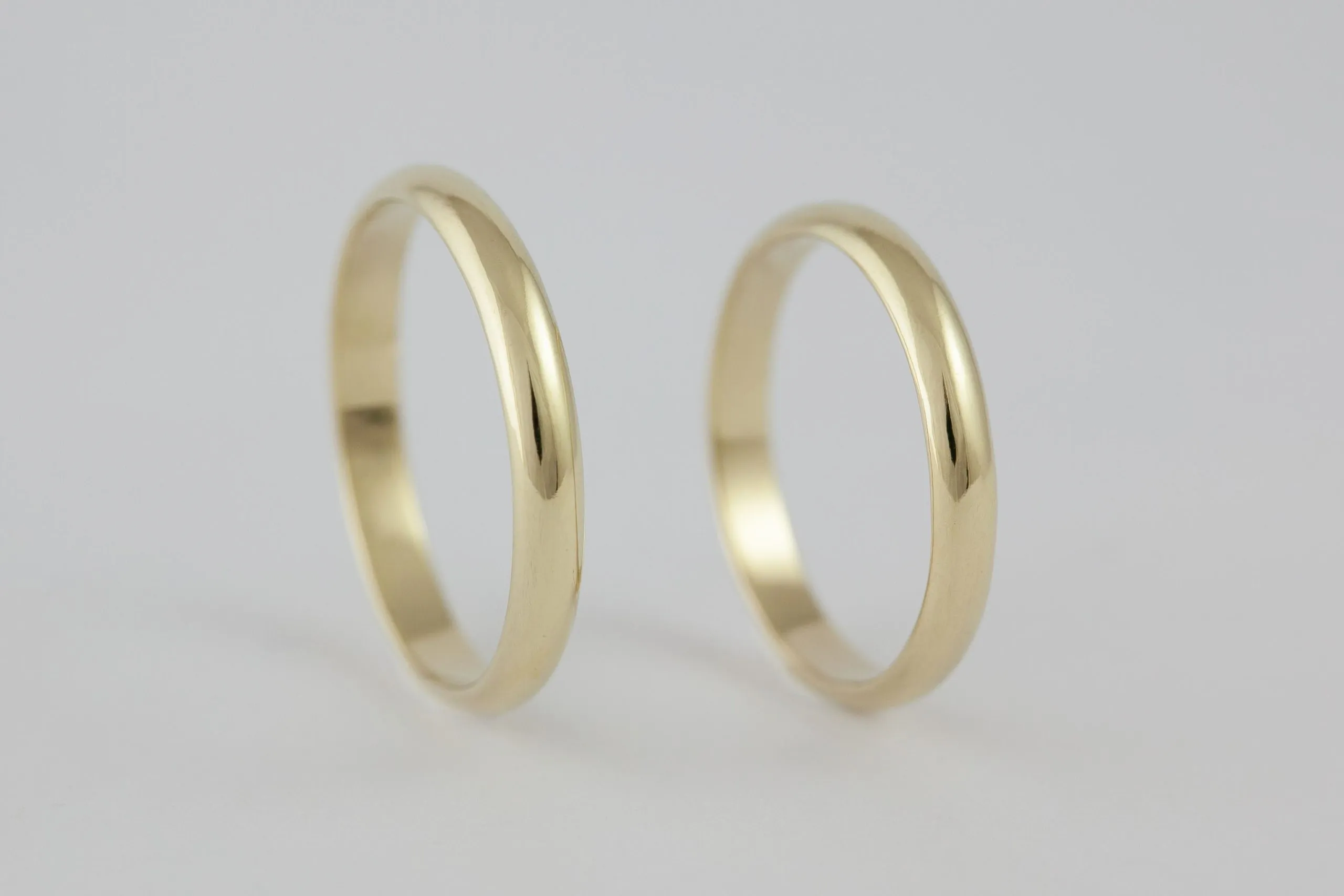 Fedi nuziali classiche sottili artigianali in oro 18kt, Monica Candido Gioielli Milano - 6