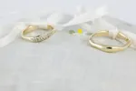 Fedi nuziali fluide artigianali in oro 18kt con design organico, Monica Candido Gioielli Milano miniatura 12