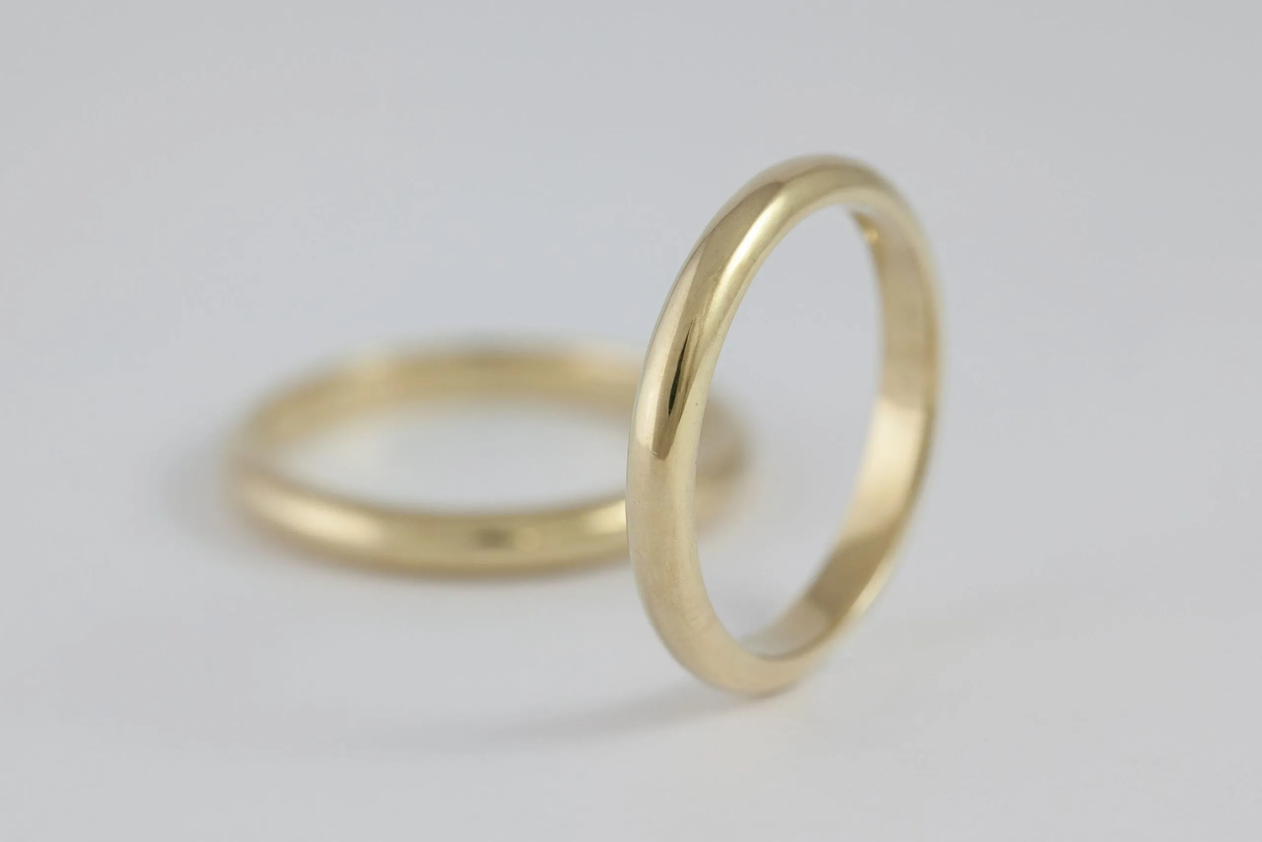 Fedi nuziali francesine artigianali in oro 18kt, Monica Candido Gioielli Milano - 7