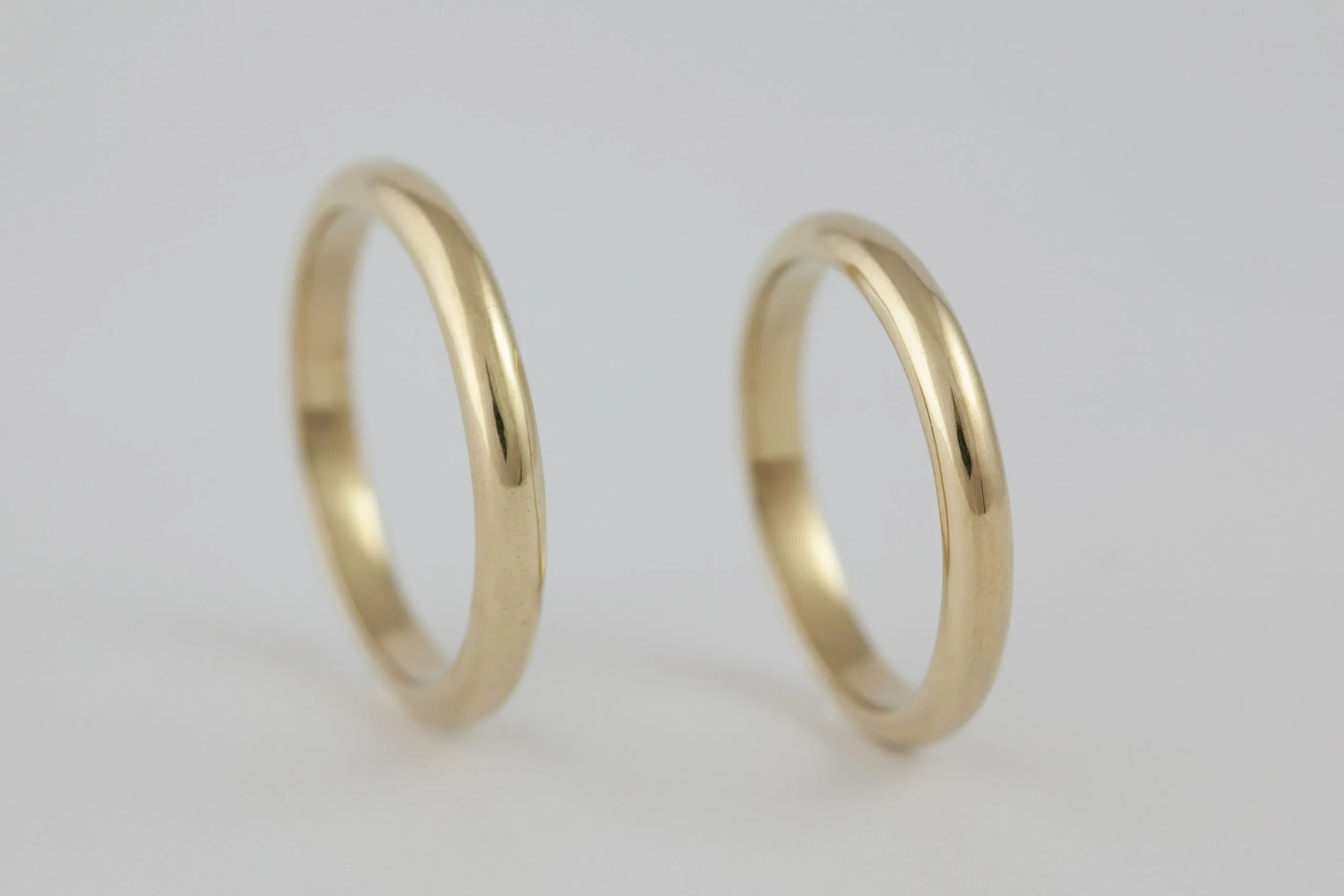 Fedi nuziali francesine artigianali in oro 18kt, Monica Candido Gioielli Milano - 9